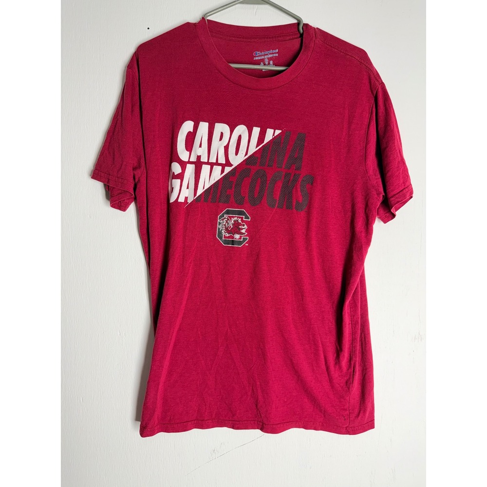 Champion South Carolina Gamecocks Shirt Men XL Red Short Sleeve NCAA Graphic Tee